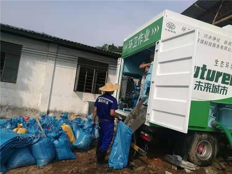 佛冈工业污泥压干处理